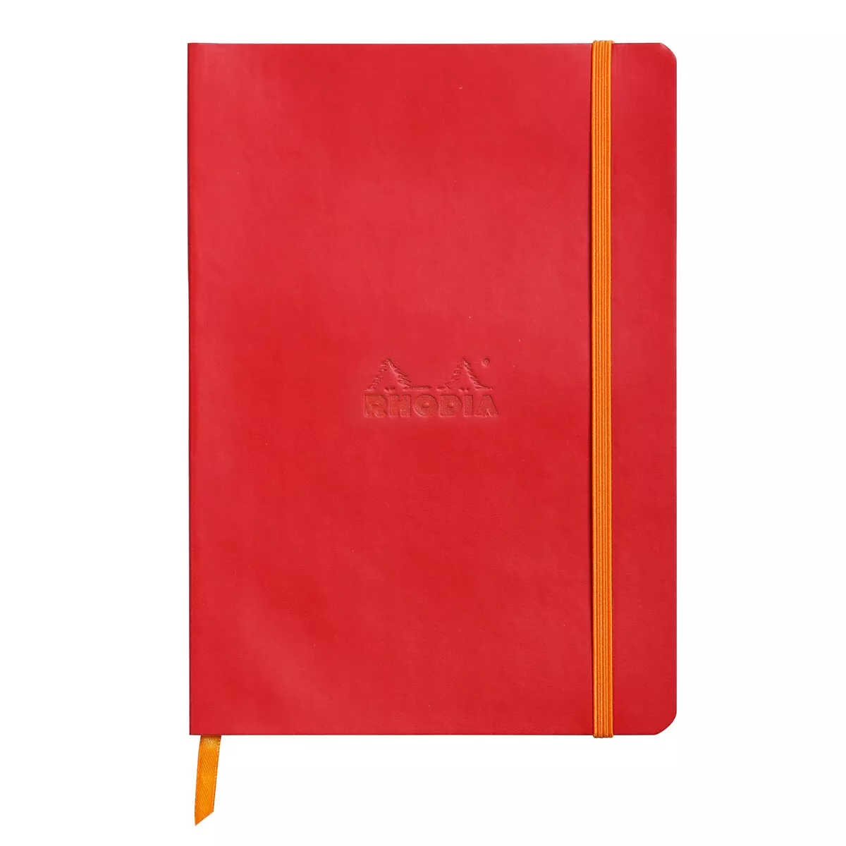 RHODIA - Cuaderno Flexible Simil Piel Soft Dot A5 Rojo barato