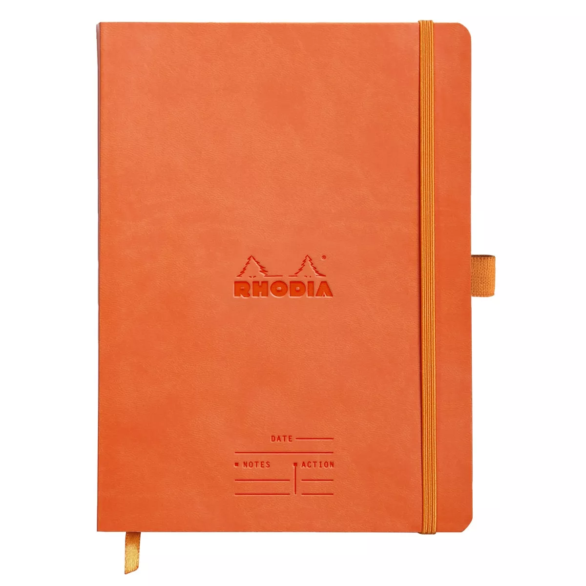 Rhodia - Cuaderno Meeting Book Simil Piel A5+ Naranja Intenso En Oferta Rhodia - Cuaderno Meeting Book Simil Piel A5+ Naranja Intenso Barato