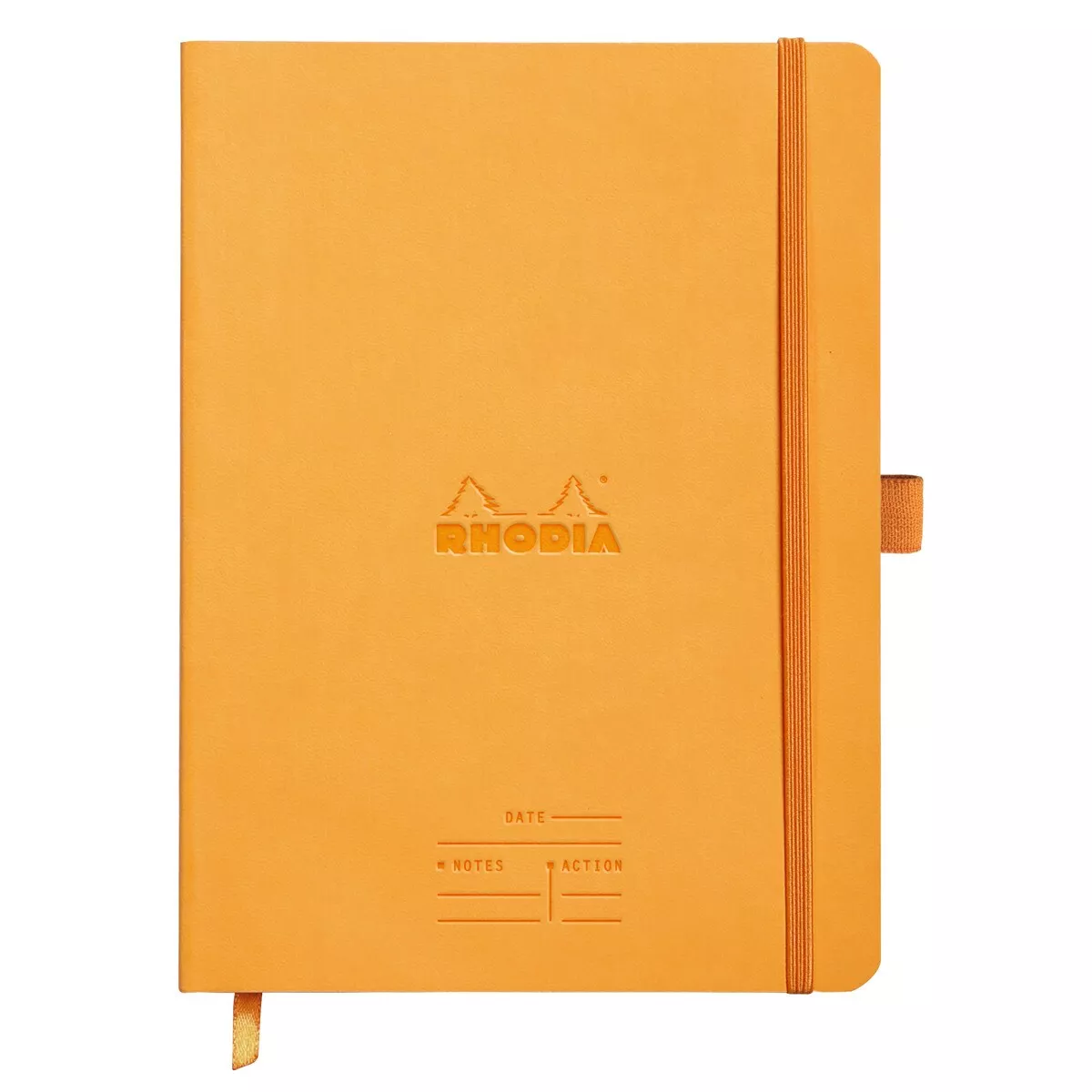 Rhodia - Cuaderno Meeting Book Simil Piel A5+ Naranja En Oferta Rhodia - Cuaderno Meeting Book Simil Piel A5+ Naranja Barato