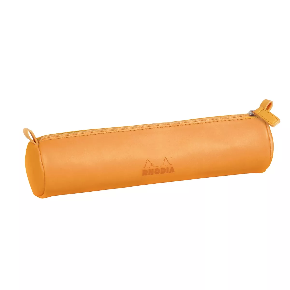 RHODIA - Portatodo Redondo Simil Piel Naranja barato