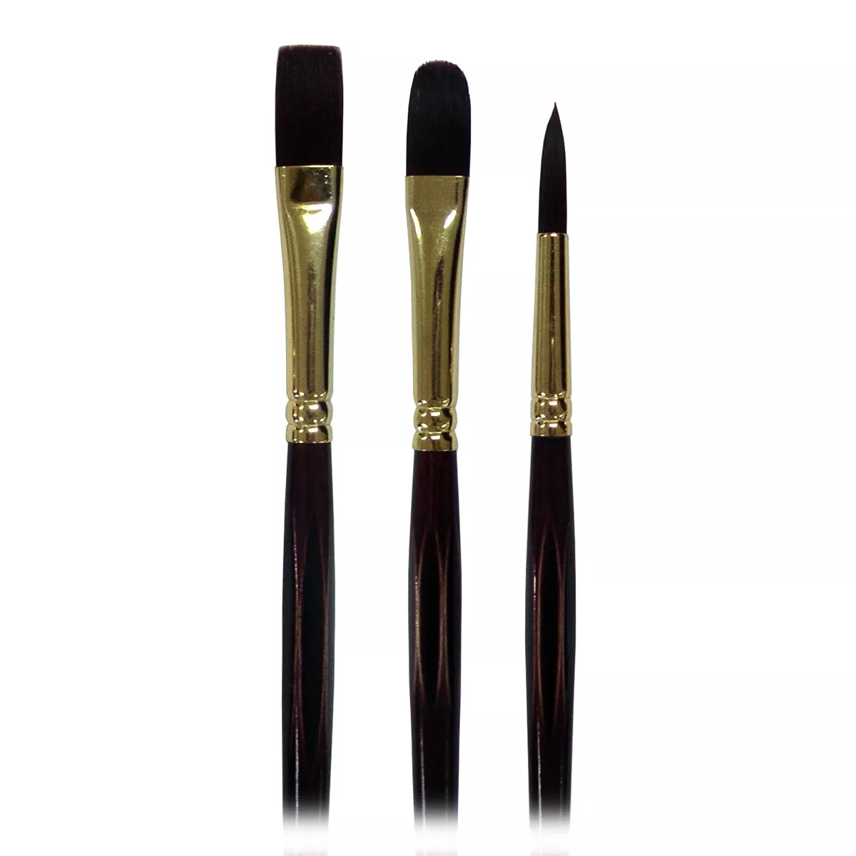 Rembrandt - Set 3 Pinceles Mango Largo Para Óleo/Acrílico De Diferentes Puntas Y Mango Hexagonal Negro En Oferta Rembrandt - Set 3 Pinceles Mango Largo Para Óleo/Acrílico De Diferentes Puntas Y Mango Hexagonal Negro Barato