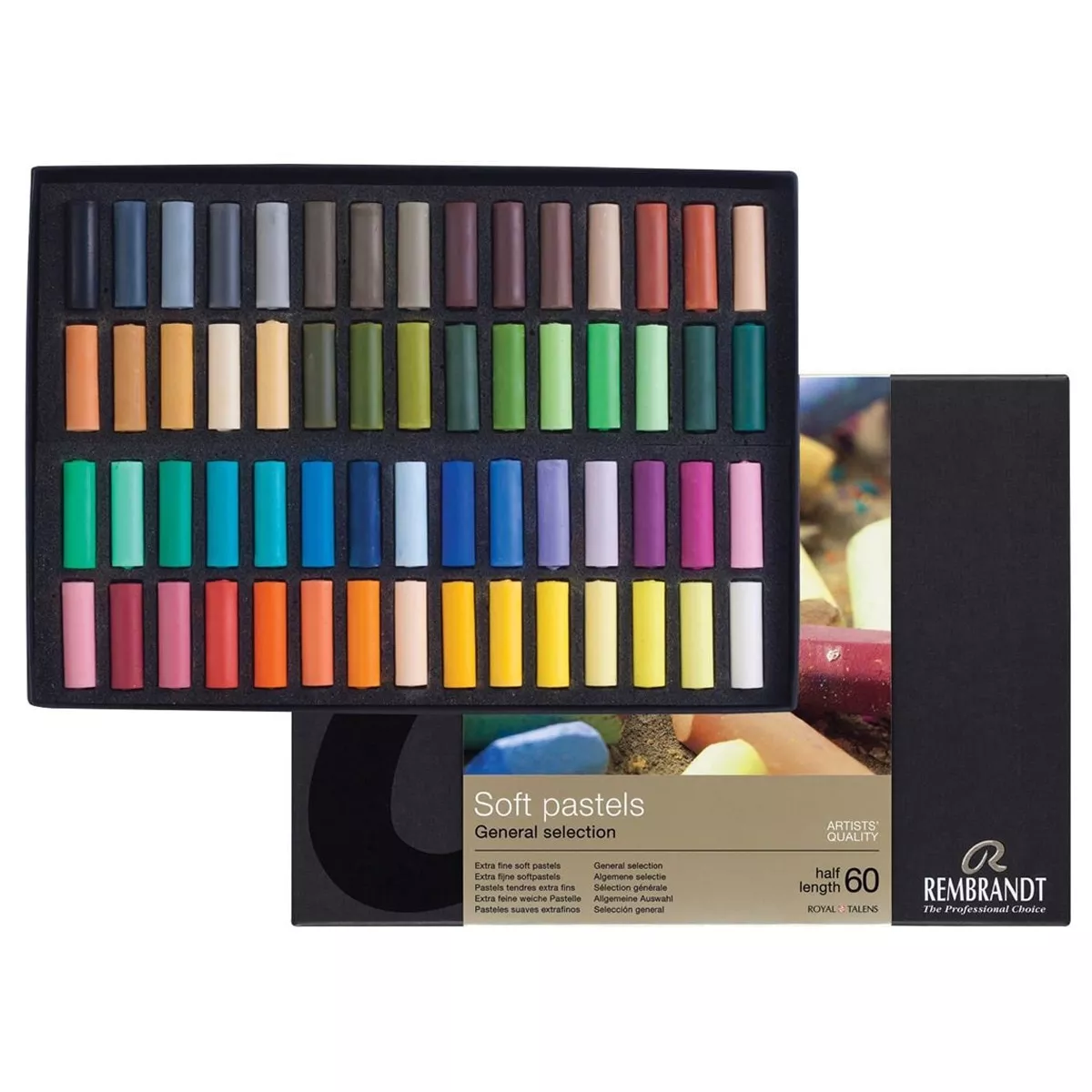 Rembrandt - Set De Lujo De 60 Medias Barras De Pastel Multicolor barato