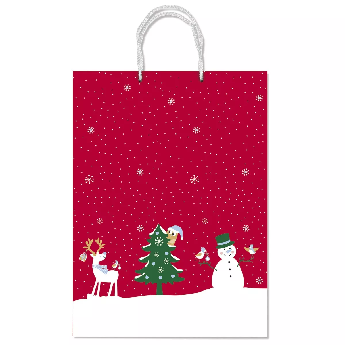 Rex - Bolsa Regalo Tamaño Grande Muñeco De Nieve Rojo Y Blanco En Oferta Rex - Bolsa Regalo Tamaño Grande Muñeco De Nieve Rojo Y Blanco Barato