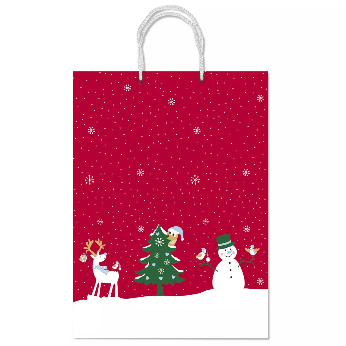 Rex - Bolsa Regalo Tamaño Pequeño Muñeco De Nieve Rojo Y Blanco En Oferta Rex - Bolsa Regalo Tamaño Pequeño Muñeco De Nieve Rojo Y Blanco Barato