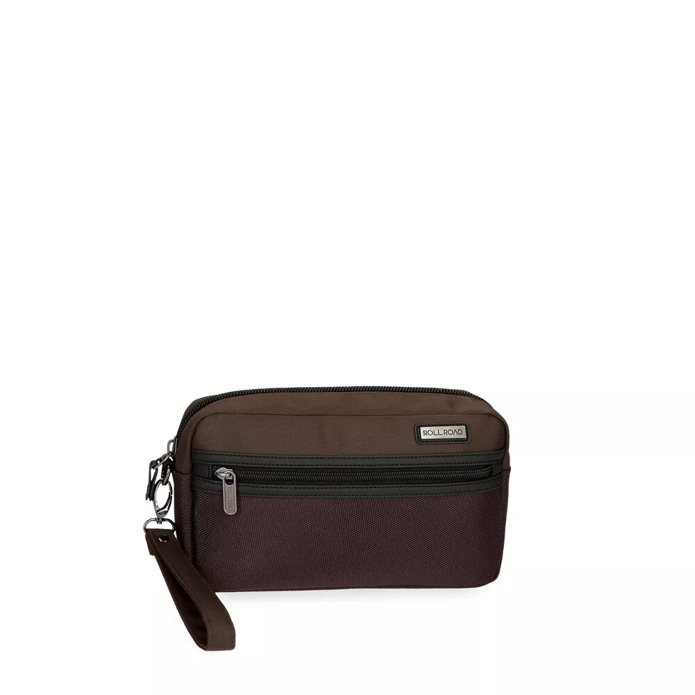 Roll Road - Bolso De Mano Stock En Marrón Con Cremallera barato