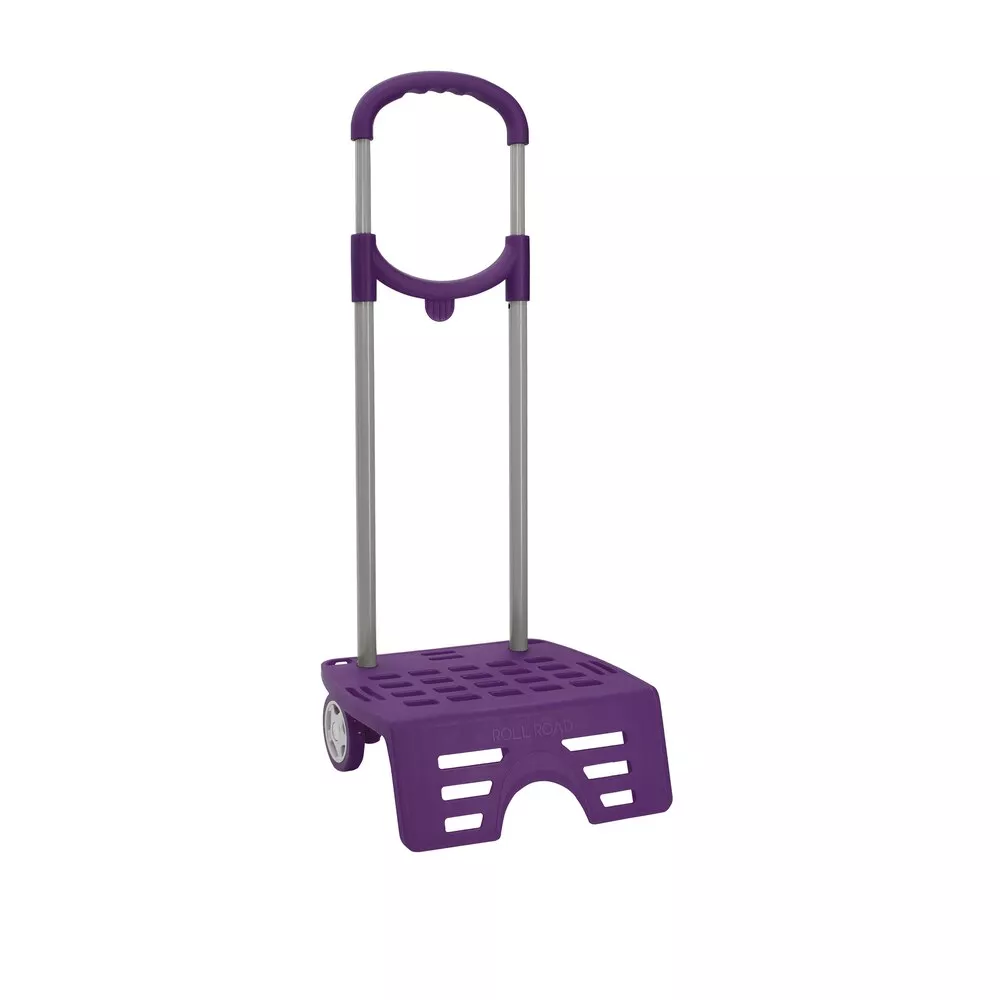 Roll Road - Carro Para Mochilas Morado Con Asa Extensible En Oferta Roll Road - Carro Para Mochilas Morado Con Asa Extensible Barato