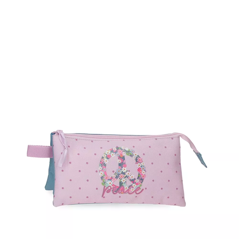 Roll Road - Estuche Peace Con Tres Compartimentos Multicolor Multicolor En Oferta Roll Road - Estuche Peace Con Tres Compartimentos Multicolor Multicolor Barato