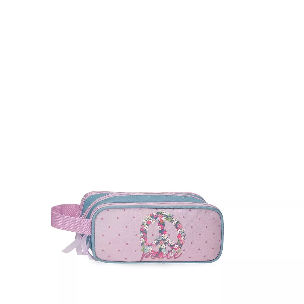 Roll Road - Estuche Peace Con Tres Compartimentos Multicolor En Oferta Roll Road - Estuche Peace Con Tres Compartimentos Multicolor Barato