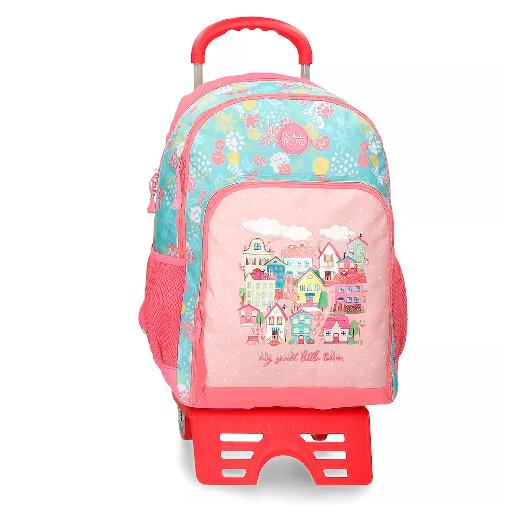 Roll Road - Mochila Con Ruedas My Little Town 44cm Dos Compartimentos barato