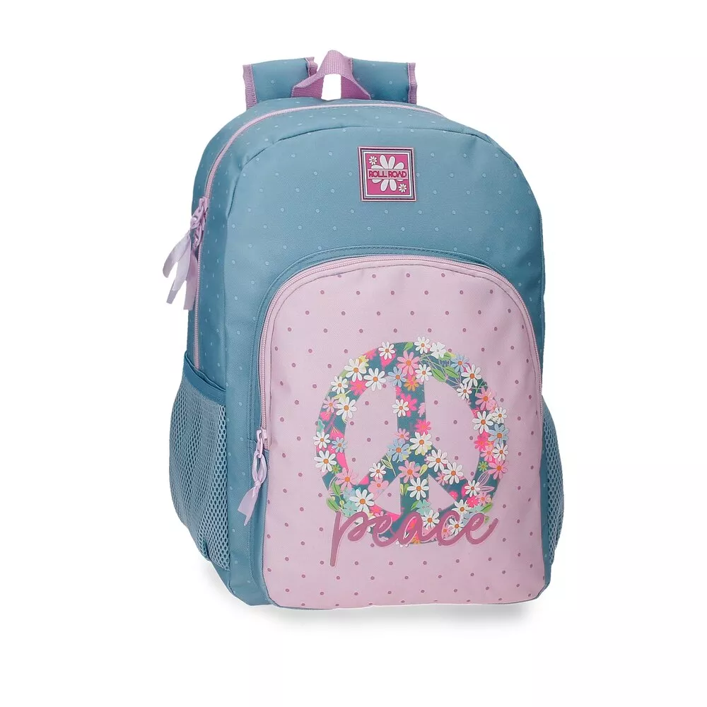Roll Road - Mochila Peace 40 Cm Multicolor Con Cremallera barato