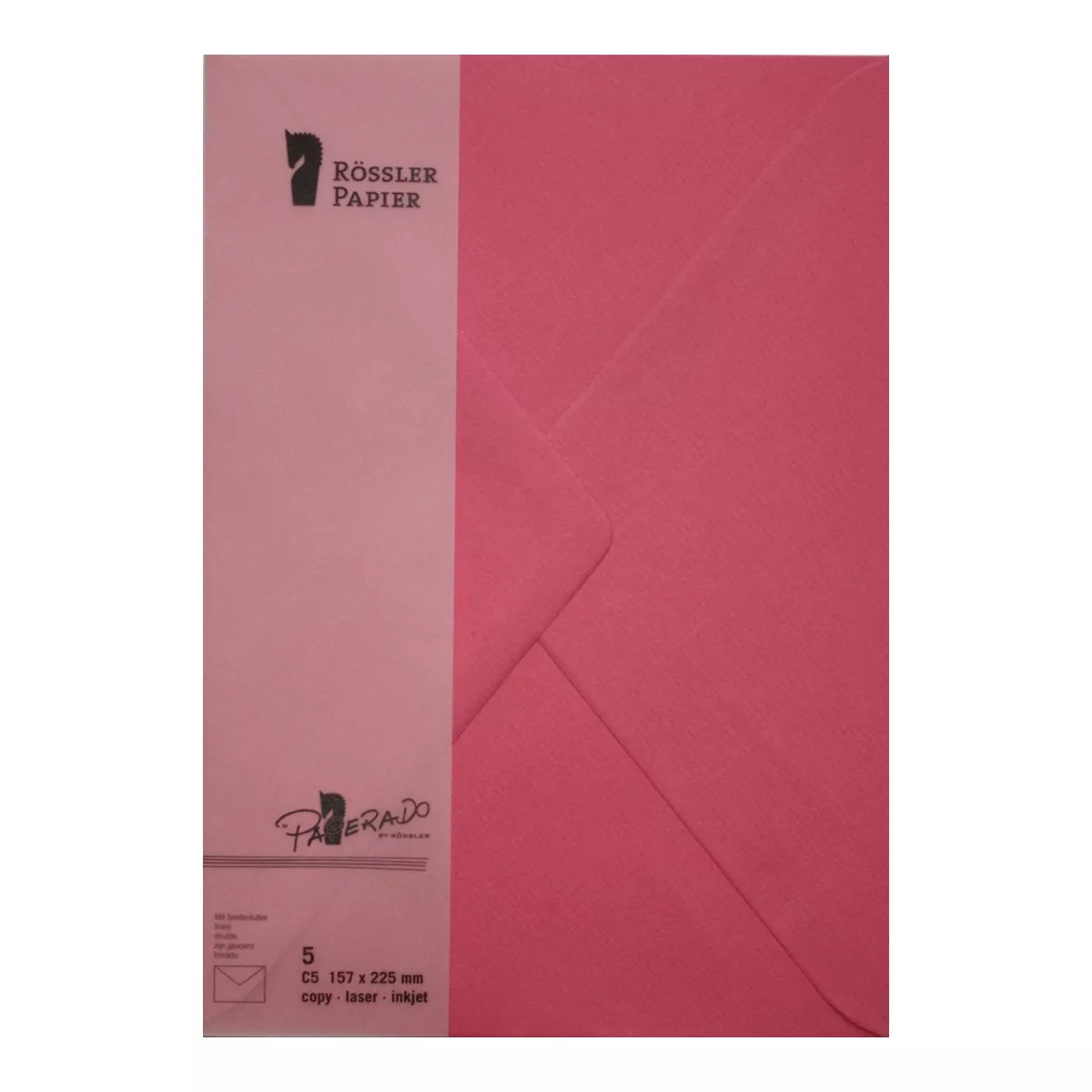 Rossler - Pack 5 Unids. Sobre C5 Con Interior Forrado Fucsia barato