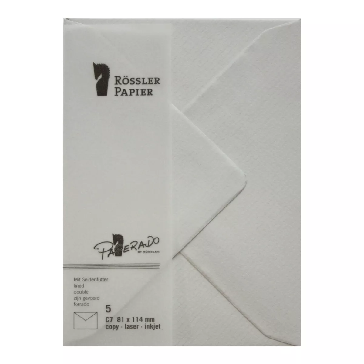 Rossler - Pack 5 Unids. Sobre C7 Con Interior Forrado Gris barato