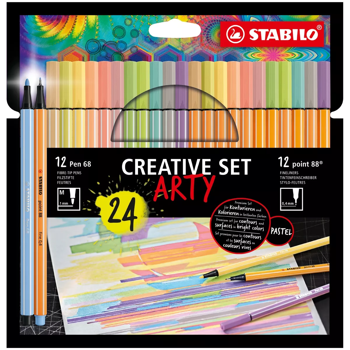 Stabilo - Estuche 24 Rotuladores Premium Pen 68 Y Punta Fina Point 88 Multicolor En Oferta Stabilo - Estuche 24 Rotuladores Premium Pen 68 Y Punta Fina Point 88 Multicolor Barato