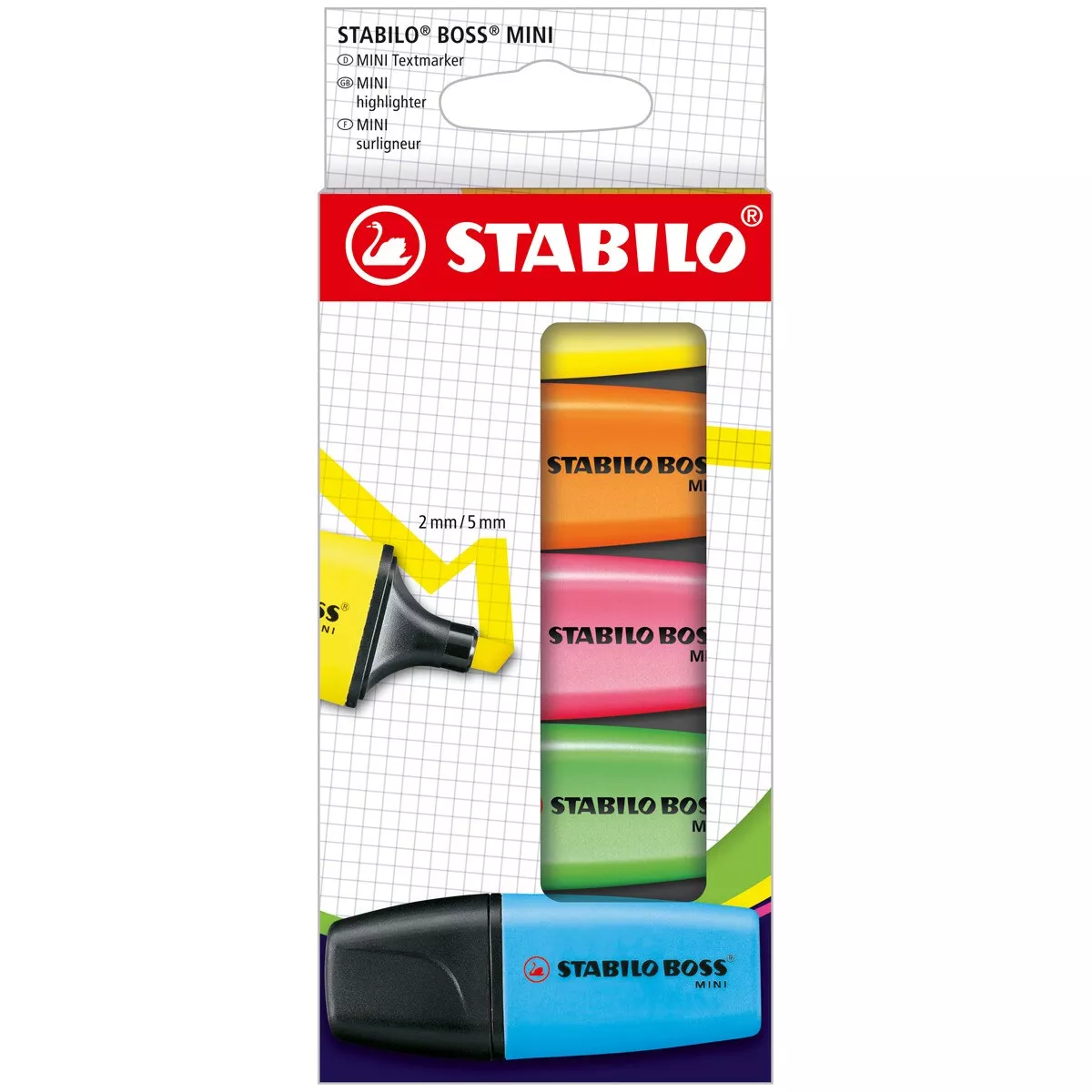 Stabilo - Estuche 5 Marcadores Fluorescentes Boss Mini Multicolor En Oferta Stabilo - Estuche 5 Marcadores Fluorescentes Boss Mini Multicolor Barato