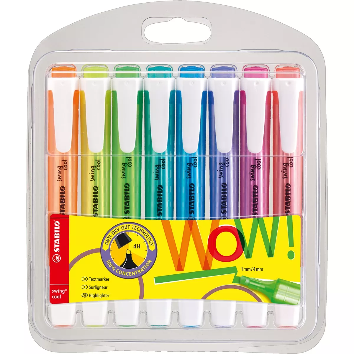 Stabilo - Estuche 8 Marcadores Fluorescentes Swing Cool Multicolor En Oferta Stabilo - Estuche 8 Marcadores Fluorescentes Swing Cool Multicolor Barato
