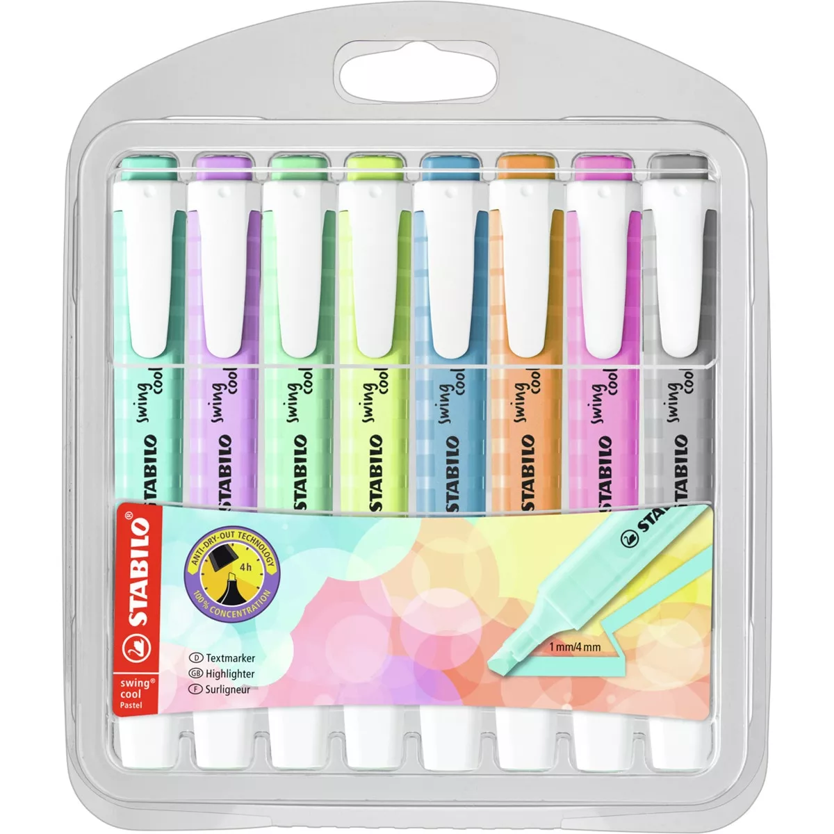 STABILO - Estuche 8 Marcadores Fluorescentes Swing Cool Pastel Edition Multicolor barato