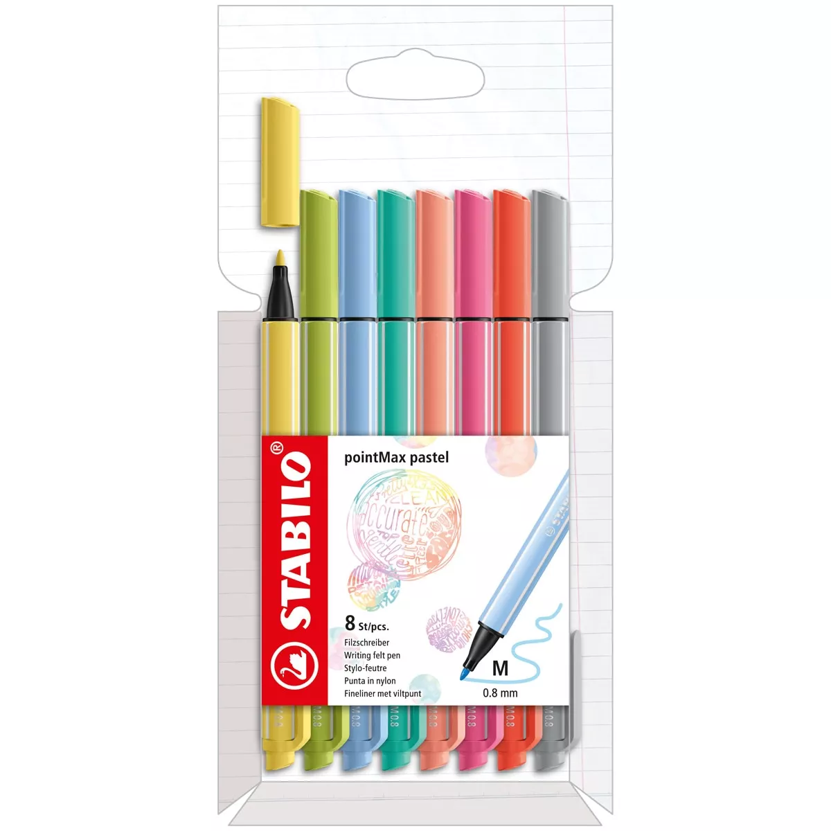 STABILO - Estuche 8 Rotuladores Punta Fina PointMax Pastel barato