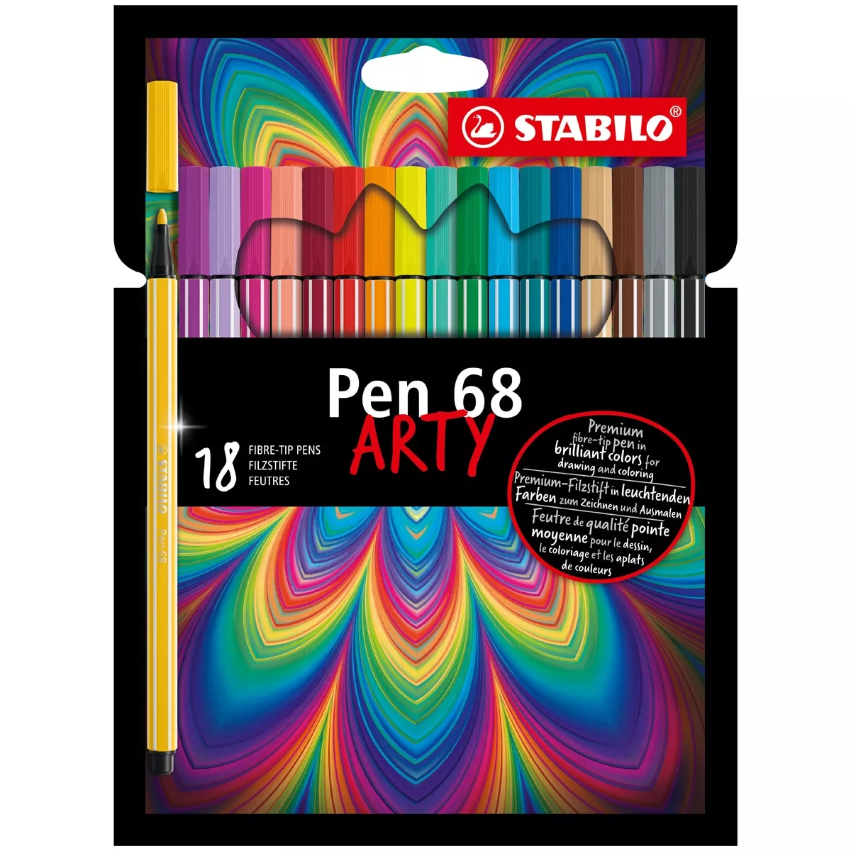 Stabilo - Estuche Arty De 18 Rotuladores Premium Pen 68 Multicolor En Oferta Stabilo - Estuche Arty De 18 Rotuladores Premium Pen 68 Multicolor Barato