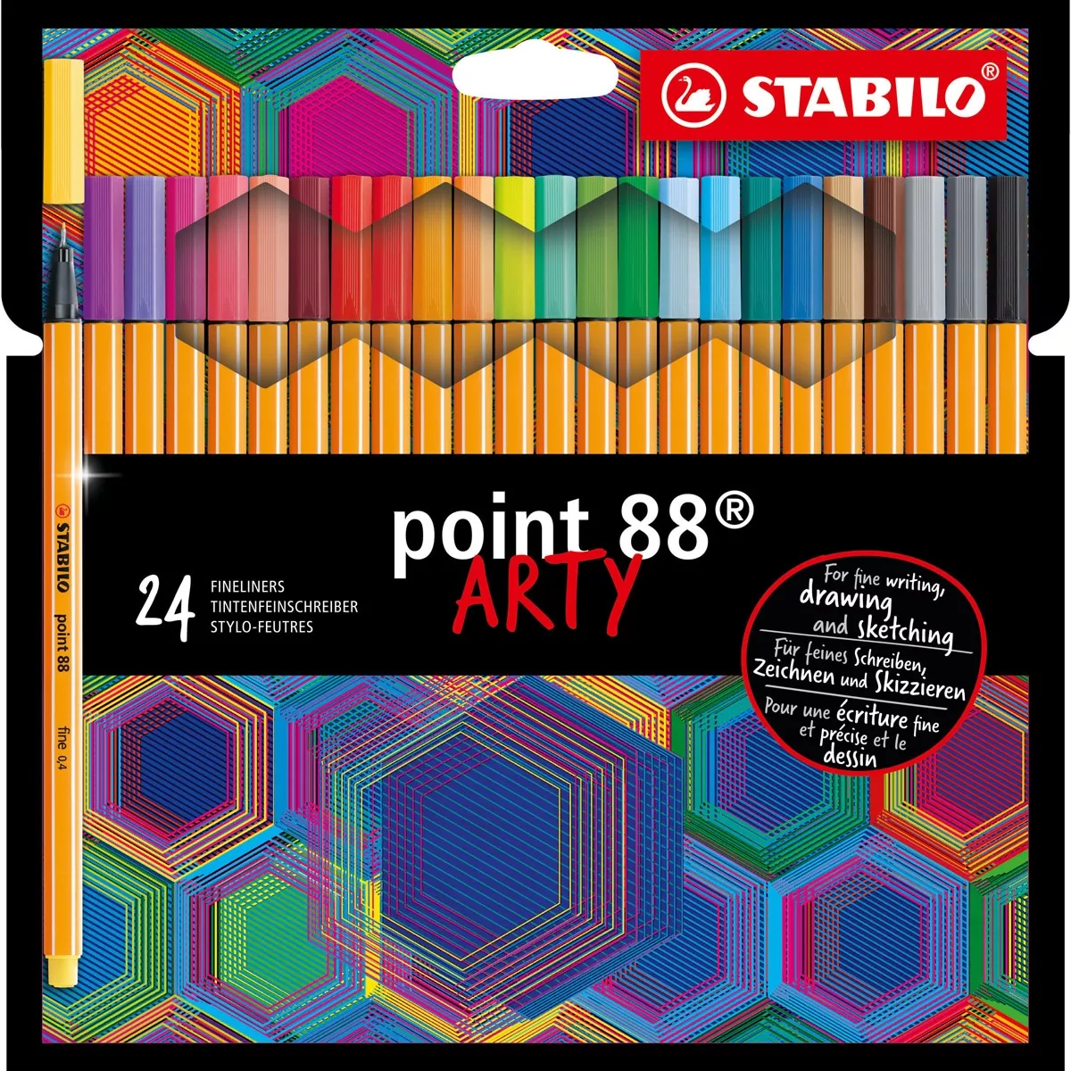 Stabilo - Estuche Arty De 24 Rotuladores Punta Fina Point 88 Multicolor En Oferta Stabilo - Estuche Arty De 24 Rotuladores Punta Fina Point 88 Multicolor Barato