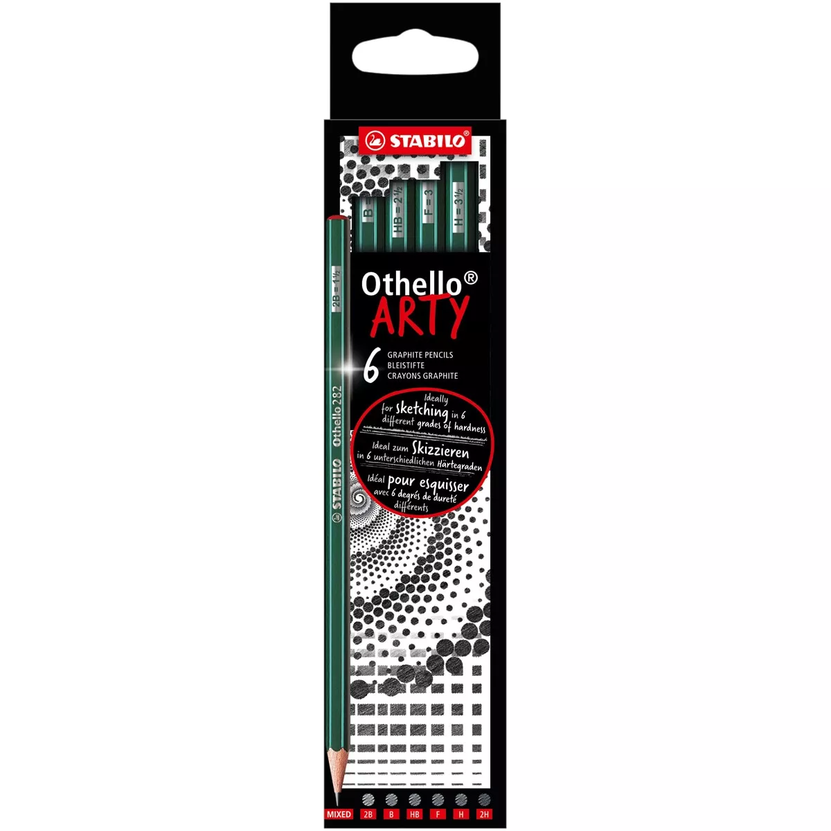 Stabilo - Estuche Arty De 6 Lápices De Grafito Othello Varias Durezas En Oferta Stabilo - Estuche Arty De 6 Lápices De Grafito Othello Varias Durezas Barato