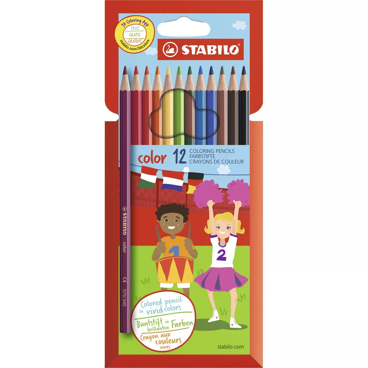 STABILO - Estuche De 12 Lápices De Color Color Multicolor barato