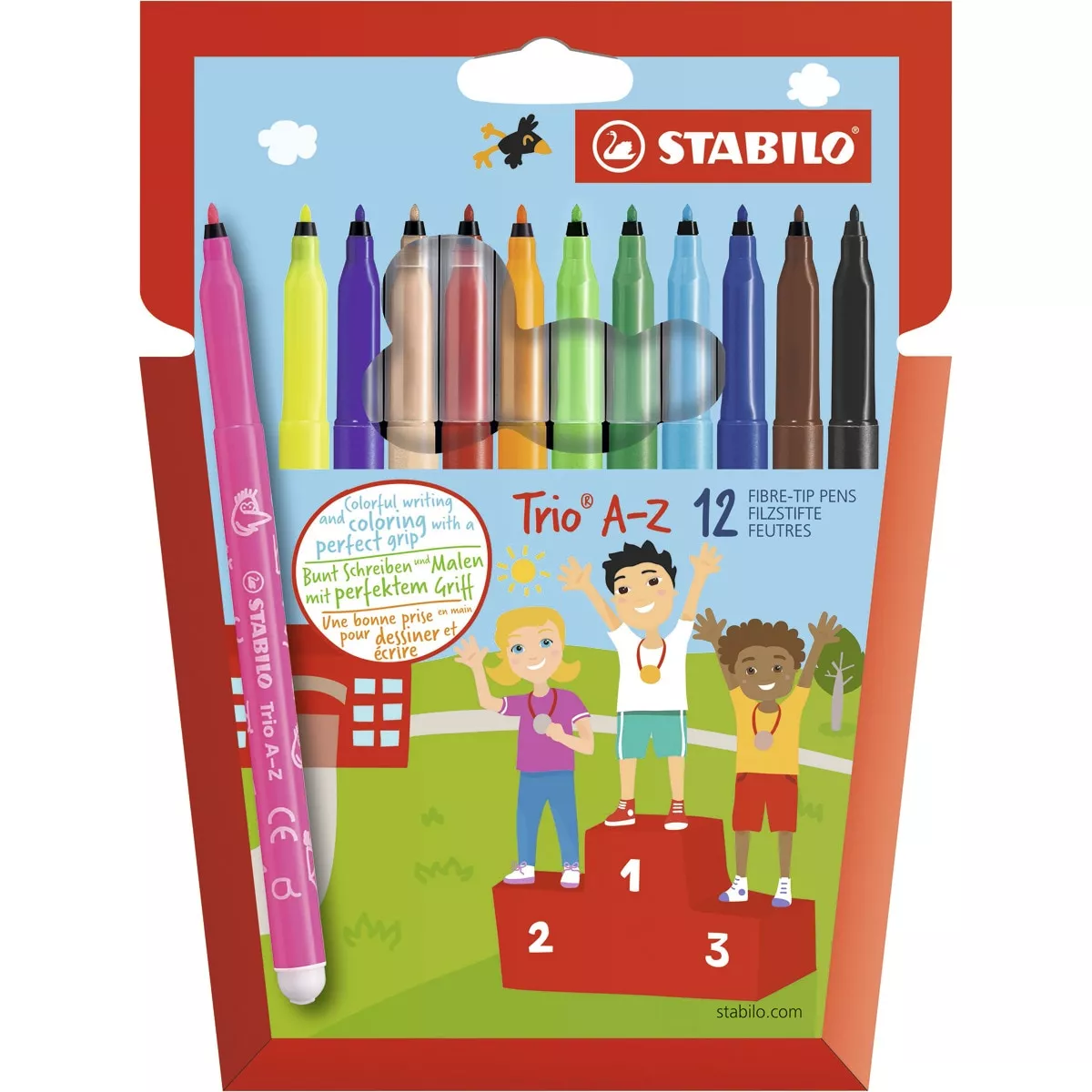 Stabilo - Estuche De 12 Rotuladores Con Zona De Sujeción Triangular Trio A-Z Multicolor En Oferta Stabilo - Estuche De 12 Rotuladores Con Zona De Sujeción Triangular Trio A-Z Multicolor Barato