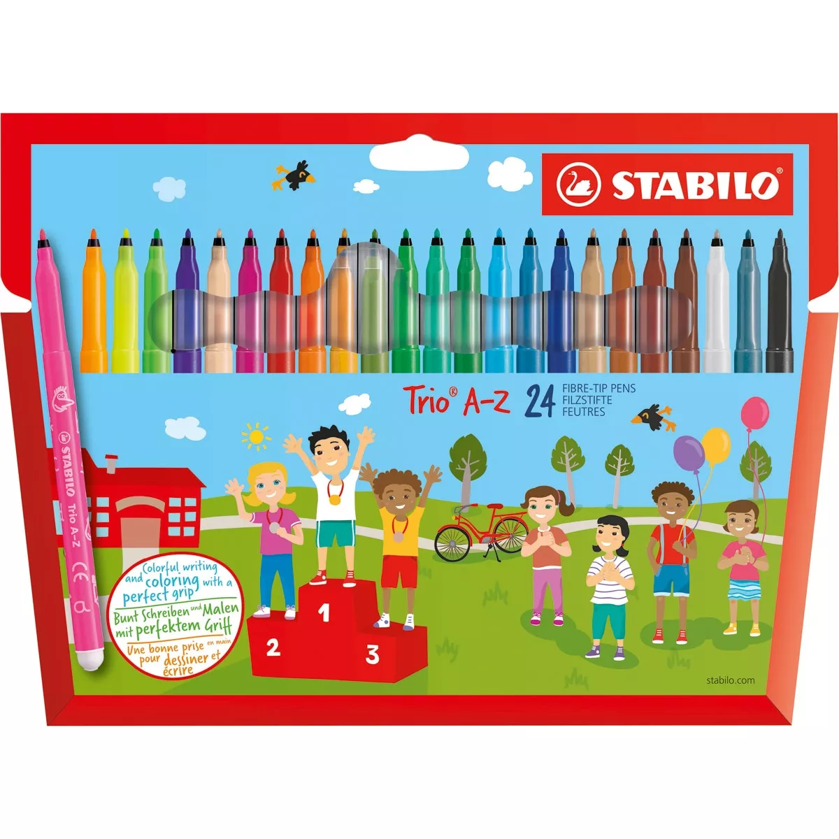 Stabilo - Estuche De 24 Rotuladores Con Zona De Sujeción Triangular Trio A-Z Multicolor En Oferta Stabilo - Estuche De 24 Rotuladores Con Zona De Sujeción Triangular Trio A-Z Multicolor Barato