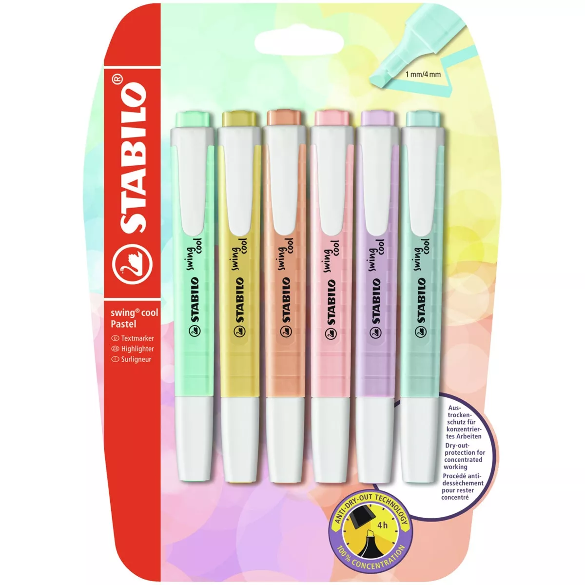 Stabilo - Estuche De 6 Marcadores Swing Cool Pastel Edition Multicolor En Oferta Stabilo - Estuche De 6 Marcadores Swing Cool Pastel Edition Multicolor Barato