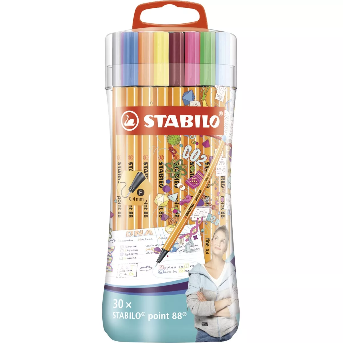 STABILO - Estuche Sleeve Pack De 30 Rotuladores Punta Fina Point 88 Multicolor barato