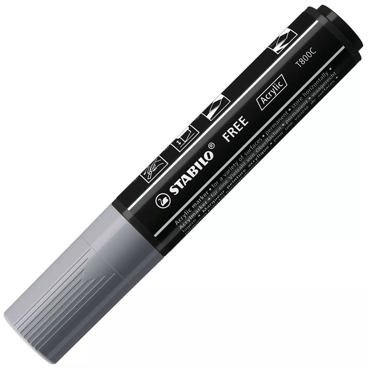 STABILO - Marcador Acrílico FREE Acrylic T800C Gris Oscuro barato