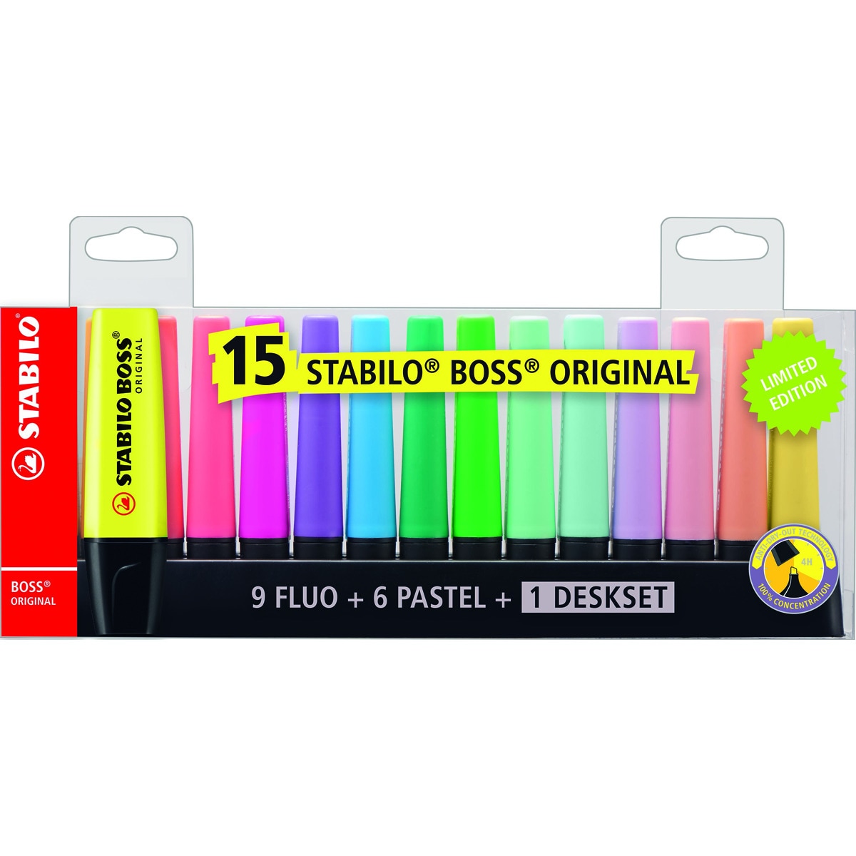 STABILO - Set De Escritorio De 15 Marcadores Fluorescentes BOSS ORIGINAL Multicolor barato