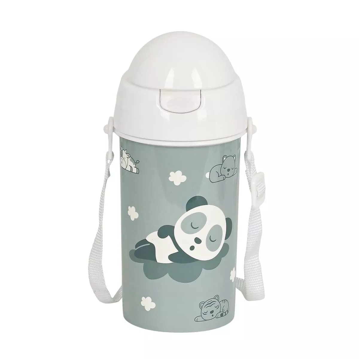 Safta - Botella 500 Ml Apertura Automatica Con Pajita Gris En Oferta Safta - Botella 500 Ml Apertura Automatica Con Pajita Gris Barato