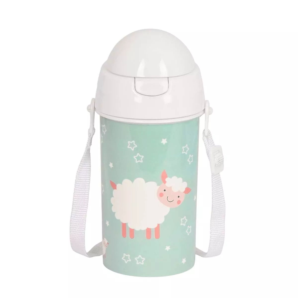 Safta - Botella 500 Ml Apertura Automatica Con Pajita Verde barato