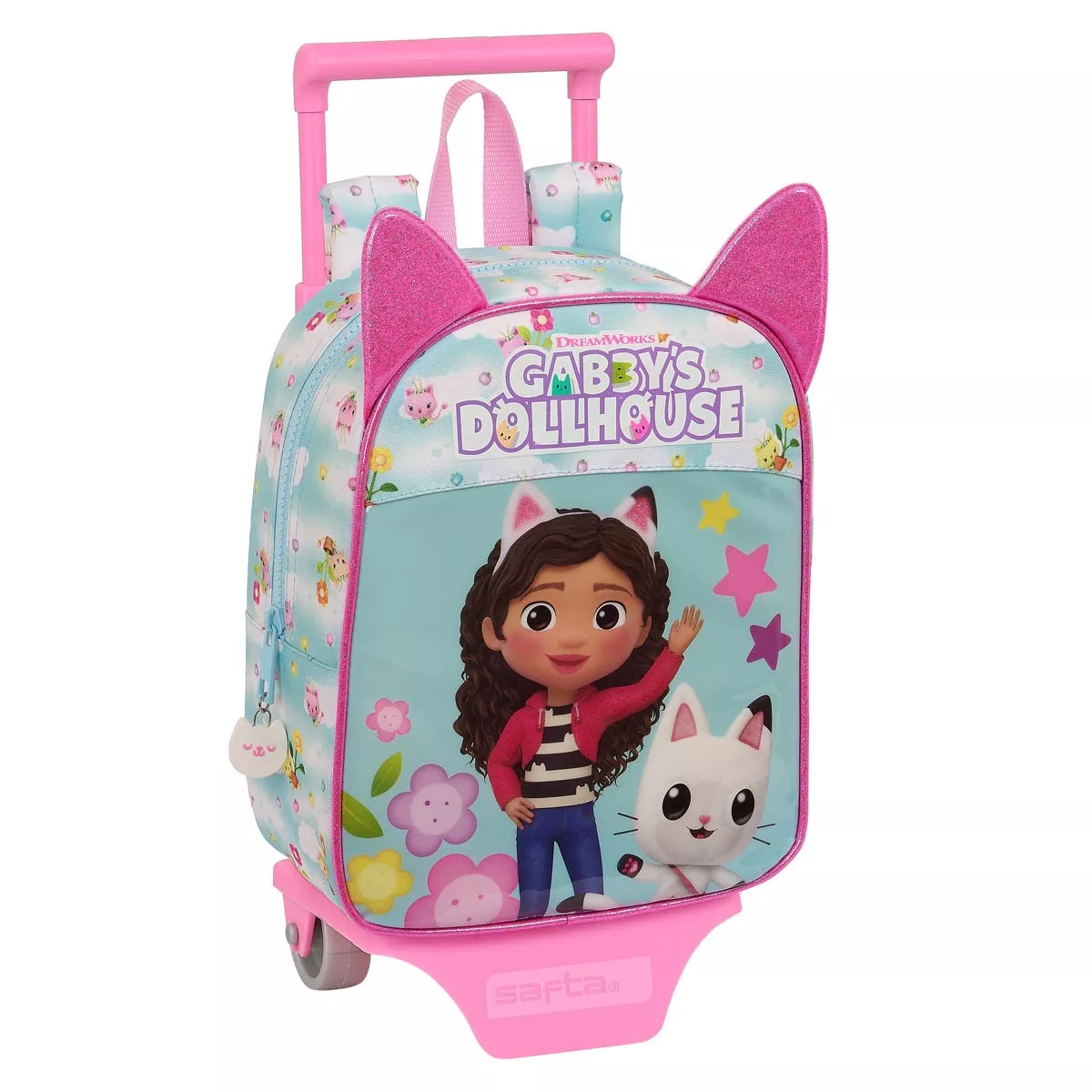 Safta - Mochila 232 Con Carro 805 Gabby'S Dollhouse Azul Claro En Oferta Safta - Mochila 232 Con Carro 805 Gabby'S Dollhouse Azul Claro Barato