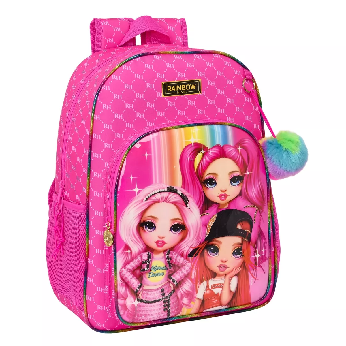 Safta - Mochila De 33 Cm Adaptable Carro Rainbow High Fucsia barato