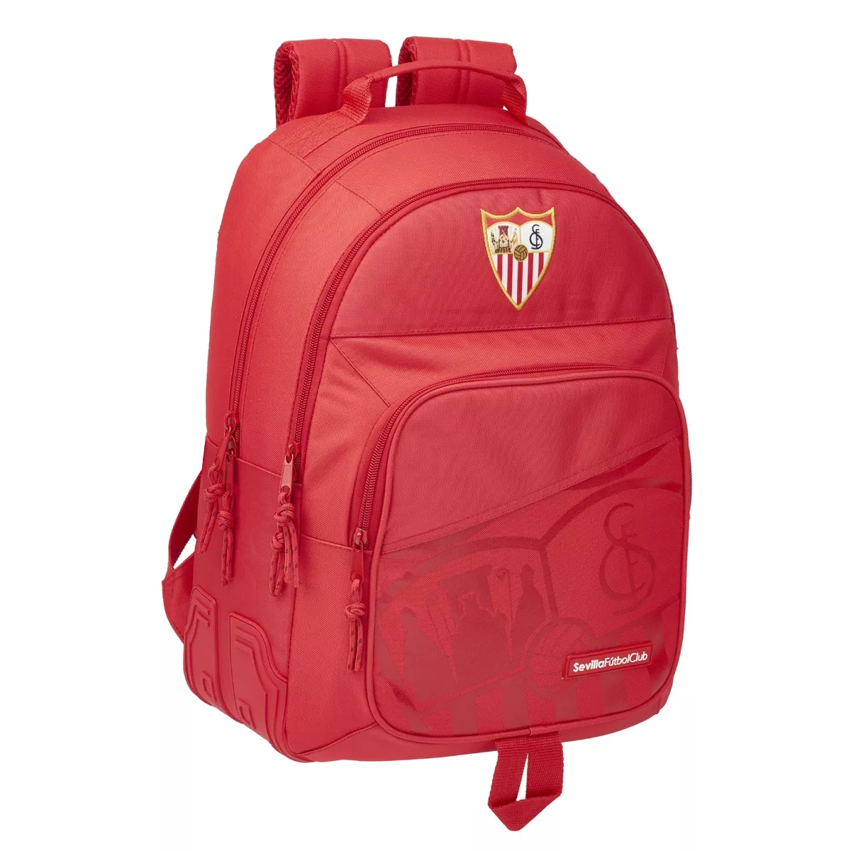 Safta - Mochila Doble Con Cantoneras Adaptable A Carro Sevilla FC Rojo barato