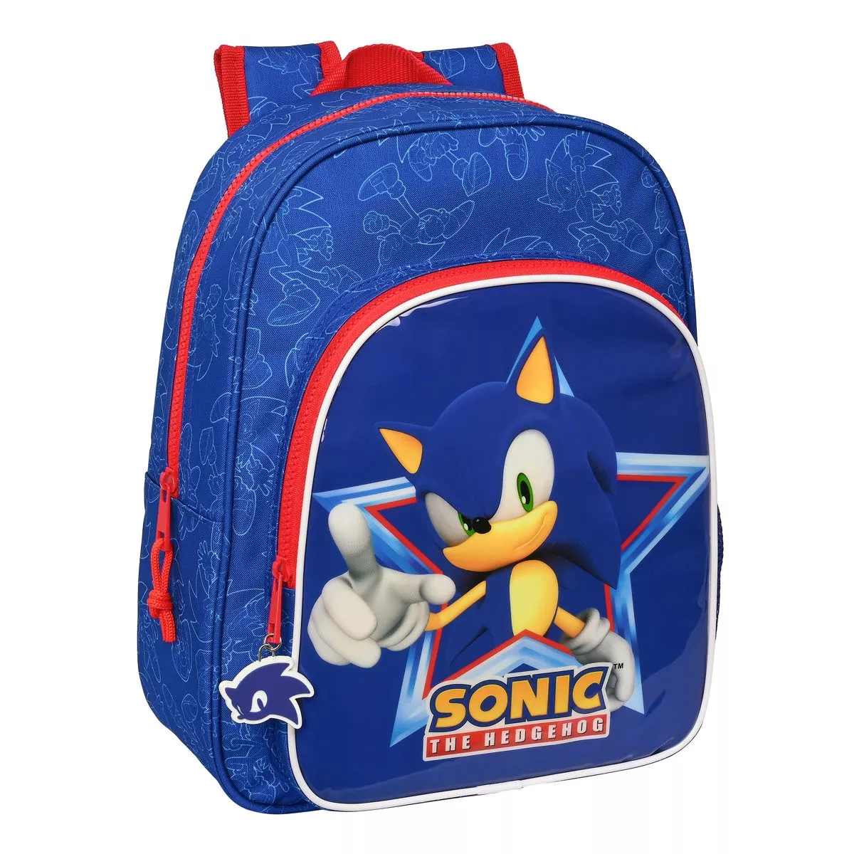 Safta - Mochila Infantil Adaptable A Carro Sonic Let's Roll Azul Marino barato