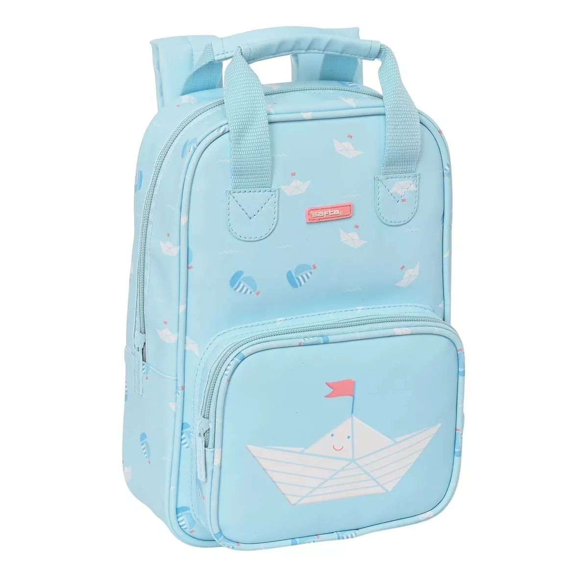 Safta - Mochila Infantil Con Asas Facil Limpieza Azul En Oferta Safta - Mochila Infantil Con Asas Facil Limpieza Azul Barato