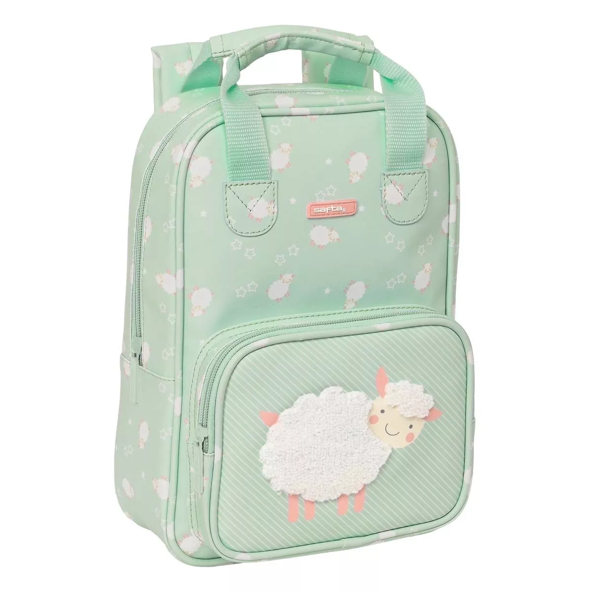 Safta - Mochila Infantil Con Asas Facil Limpieza Verde barato