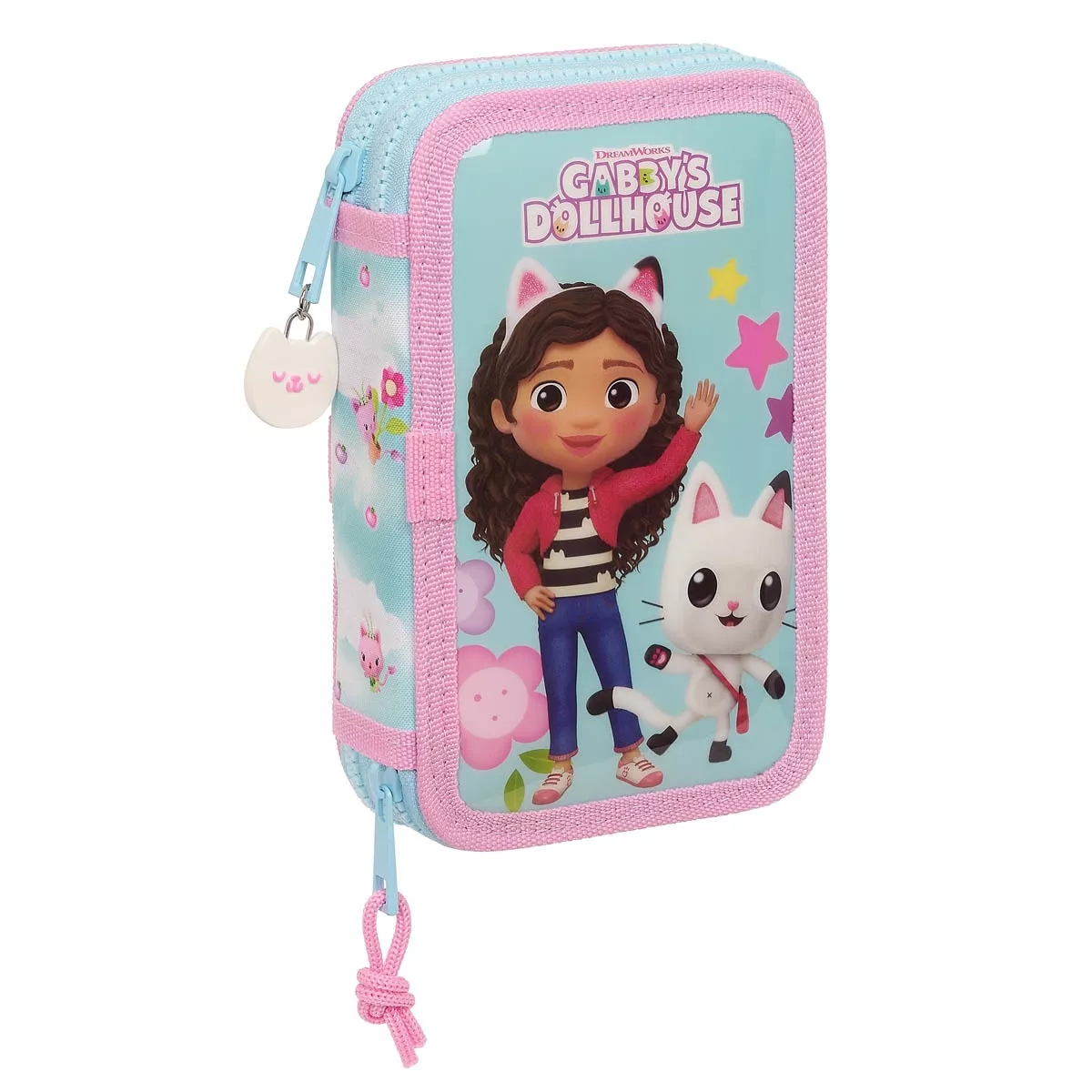 Safta - Plumier Doble Pequeño 28 Piezas Gabby'S Dollhouse Azul Claro En Oferta Safta - Plumier Doble Pequeño 28 Piezas Gabby'S Dollhouse Azul Claro Barato