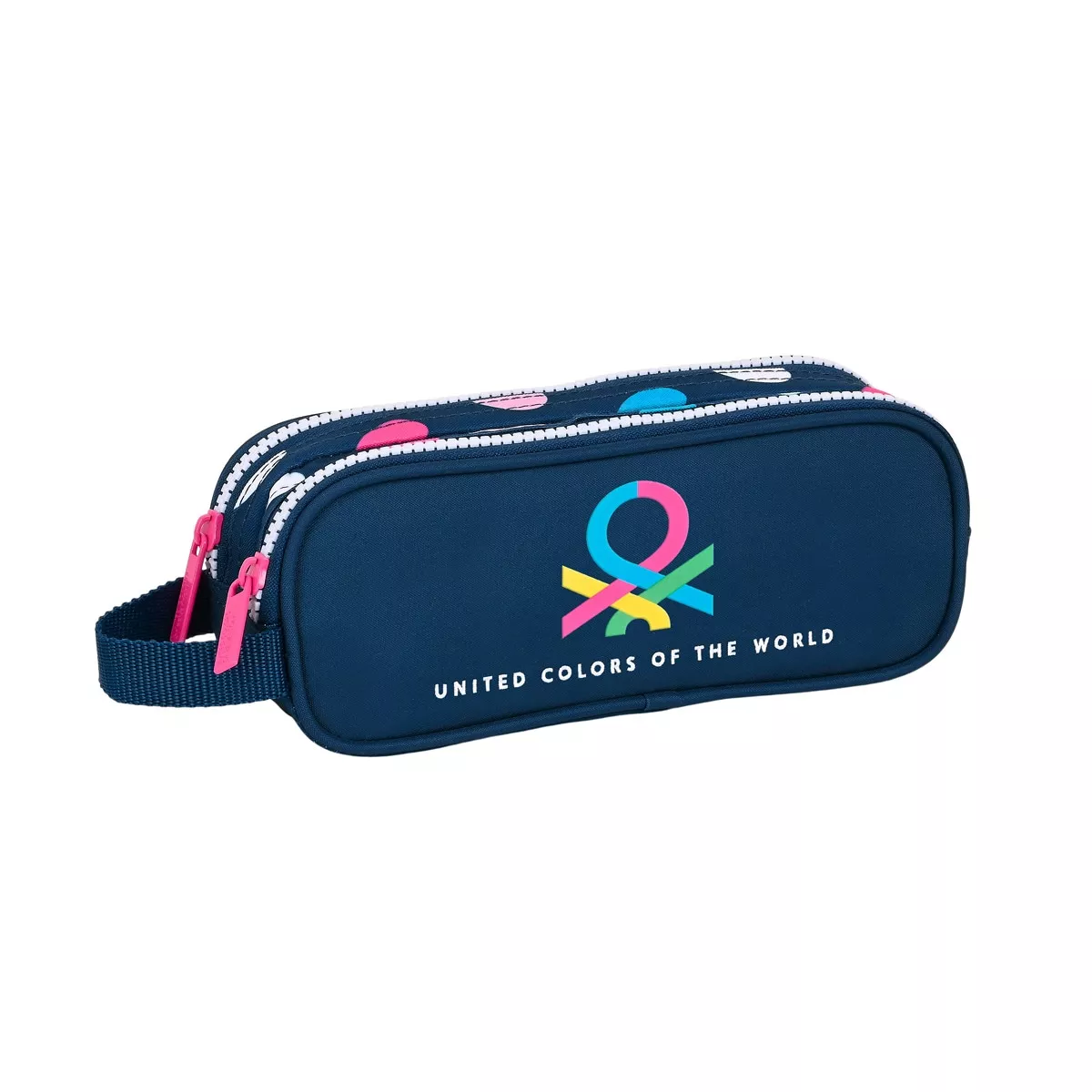 Safta - Portatodo Doble Benetton Azul Marino Y Multicolor En Oferta Safta - Portatodo Doble Benetton Azul Marino Y Multicolor Barato