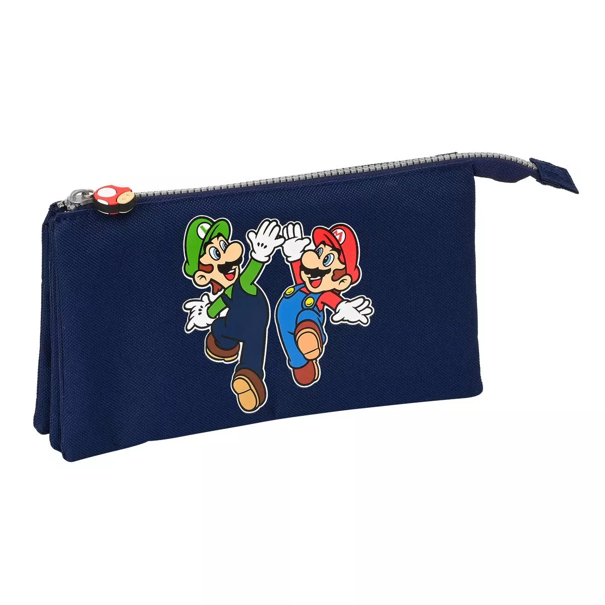 Safta - Portatodo Triple Super Mario Azul Marino En Oferta Safta - Portatodo Triple Super Mario Azul Marino Barato
