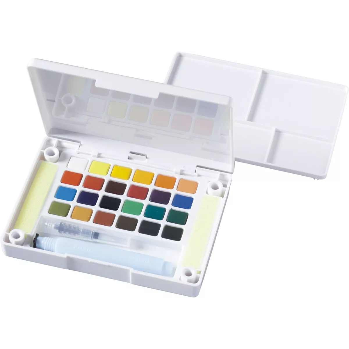 Sakura - Caja De Plástico De 24 Acuarelas Y Pincel Rellenable Multicolor En Oferta Sakura - Caja De Plástico De 24 Acuarelas Y Pincel Rellenable Multicolor Barato