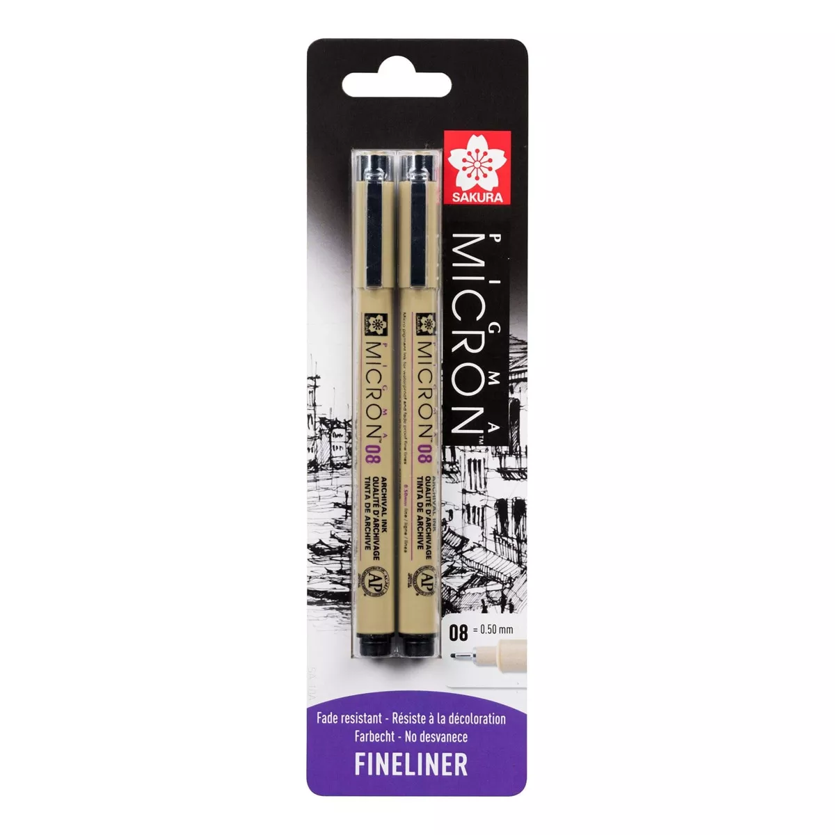 Sakura - Set 2 Rotuladores Calibrados Pigma Micrón 08 Negro En Oferta Sakura - Set 2 Rotuladores Calibrados Pigma Micrón 08 Negro Barato