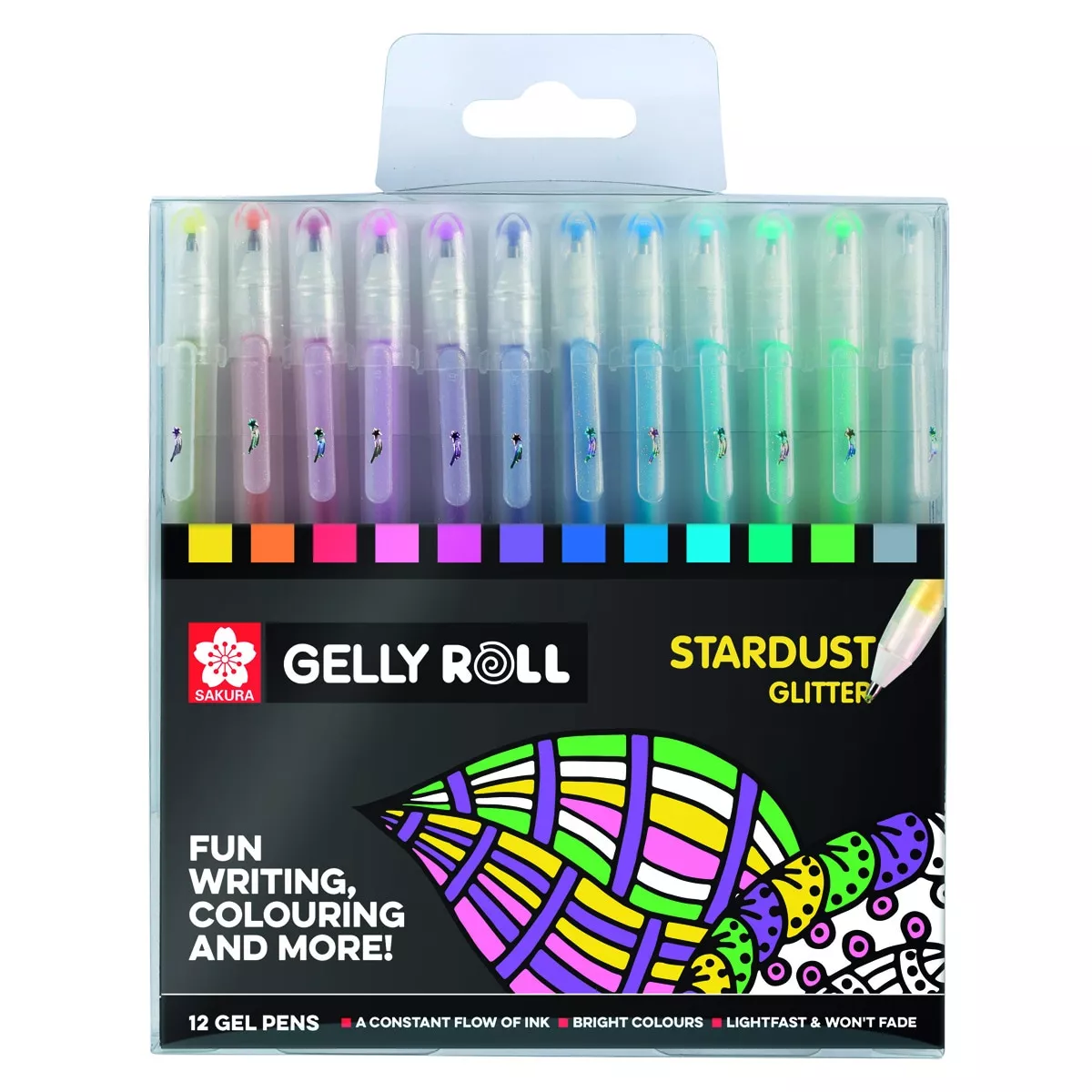 Sakura - Set De Doce Rotuladores De Gel Trazado Fino De Efecto Brillante Gelly Roll Multicolor En Oferta Sakura - Set De Doce Rotuladores De Gel Trazado Fino De Efecto Brillante Gelly Roll Multicolor Barato