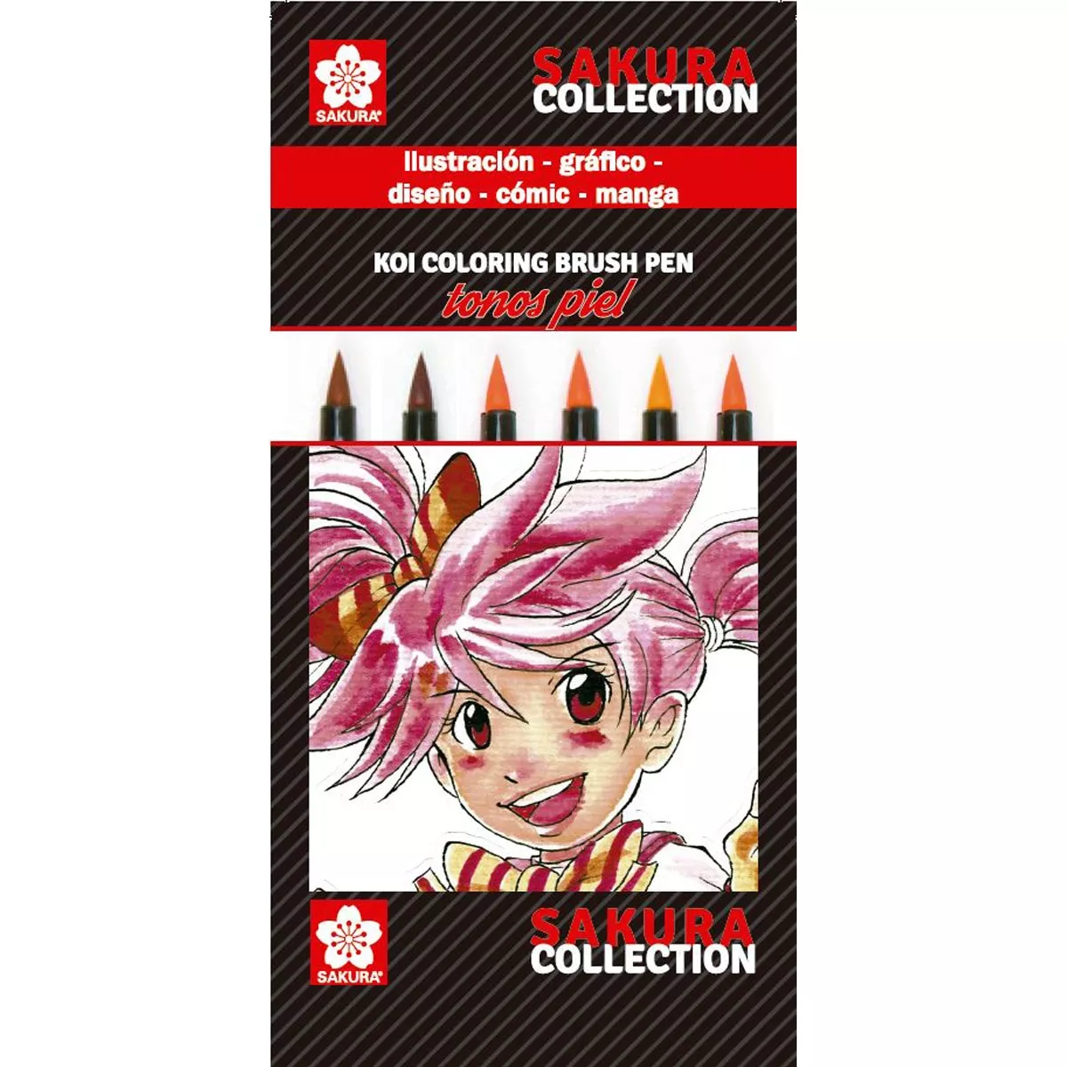 Sakura - Set De Seis Rotuladores Koi Coloring Punta Pincel Ideal Para Rostros Multicolor En Oferta Sakura - Set De Seis Rotuladores Koi Coloring Punta Pincel Ideal Para Rostros Multicolor Barato