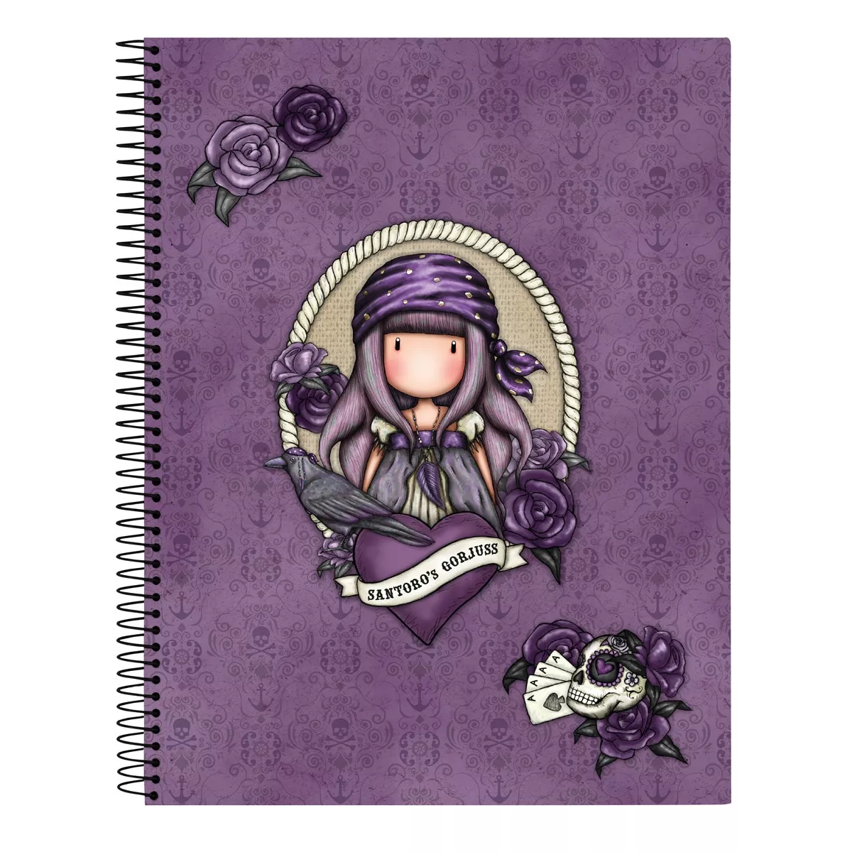Santoro - Bloc Cartón A4 Microperforado 120 Hojas Gorjuss Morado Y Azul Marino barato