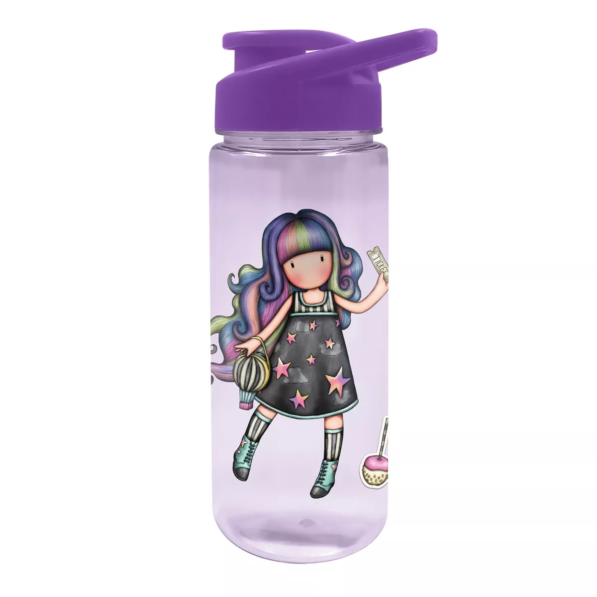 Santoro - Botella De Agua Plástico 500 Ml Gorjuss Morado barato