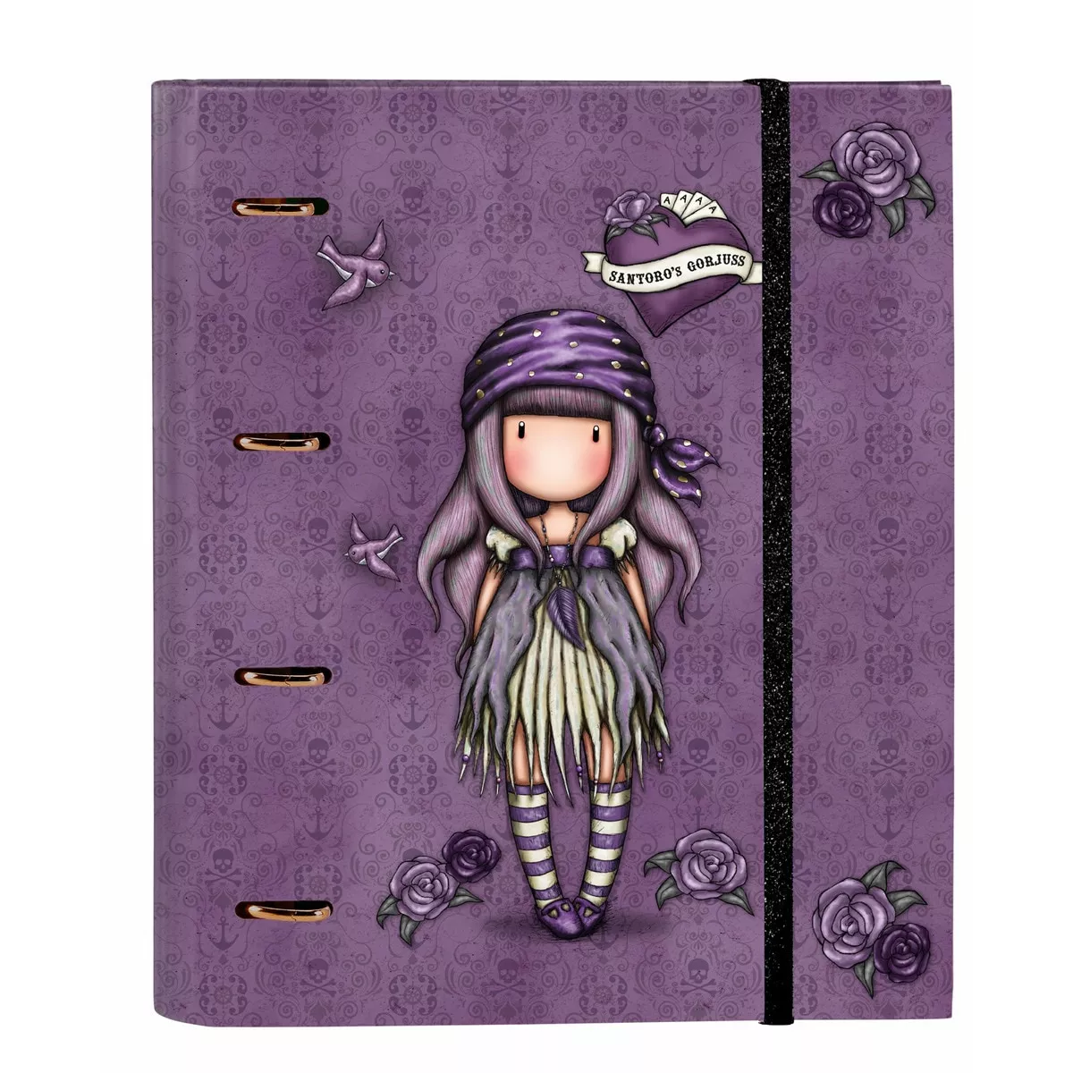 Santoro - Carpeta 4 Anillas De 30Mm Con Recambio A4 100 H. Con Goma Y 4 Separadores Gorjuss Morado Y Azul Marino En Oferta Santoro - Carpeta 4 Anillas De 30Mm Con Recambio A4 100 H. Con Goma Y 4 Separadores Gorjuss Morado Y Azul Marino Barato