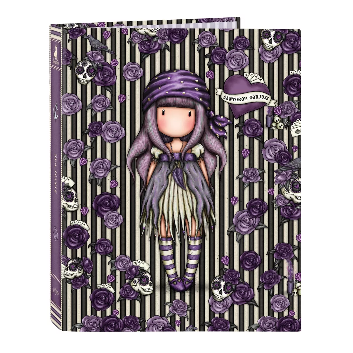 Santoro - Carpeta Cartón Folio 4 Anillas Mixtas Gorjuss Morado Y Azul Marino En Oferta Santoro - Carpeta Cartón Folio 4 Anillas Mixtas Gorjuss Morado Y Azul Marino Barato